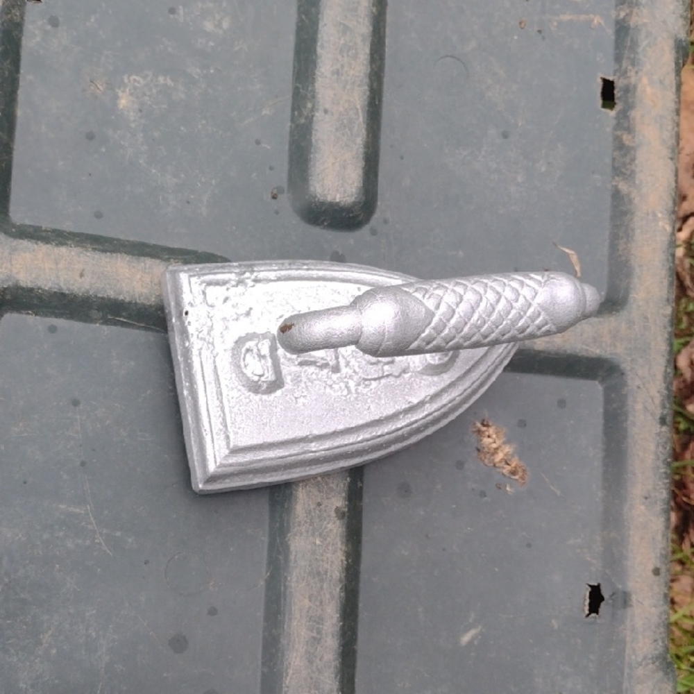 Silver Antique Cast iron Flat Iron